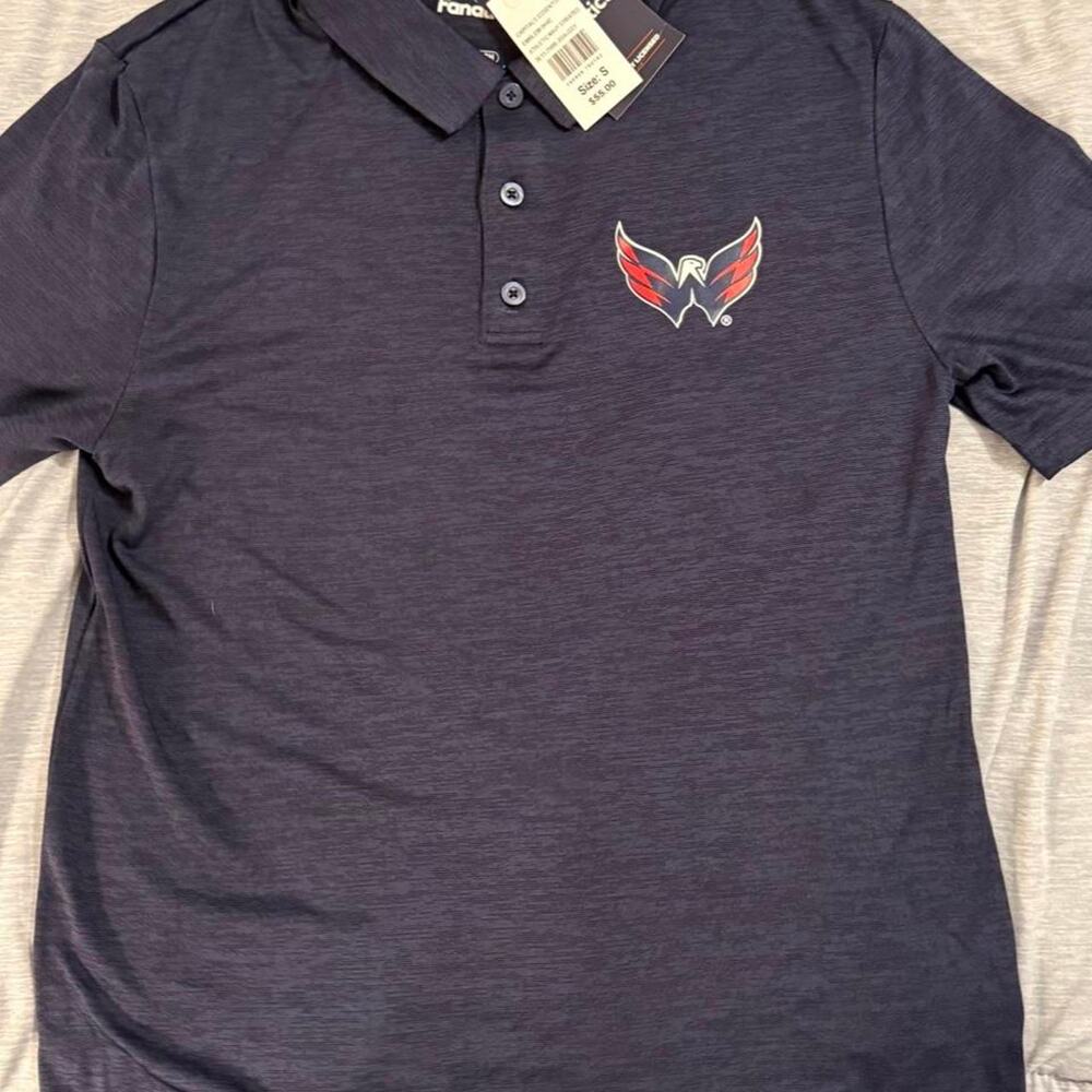 Navy blue washington capitals polo